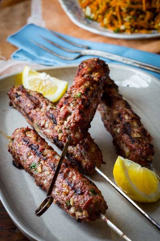 Grilled Lamb Kofta Kebabs Grilled Lamb Kofta Kebabs
